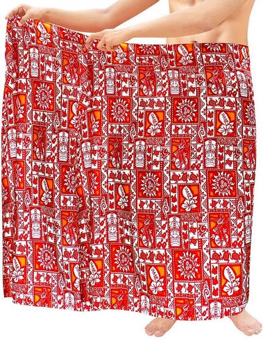LA LEELA Men's Sarong Beach Cover Up Swim Wrap in Saudi Arabia