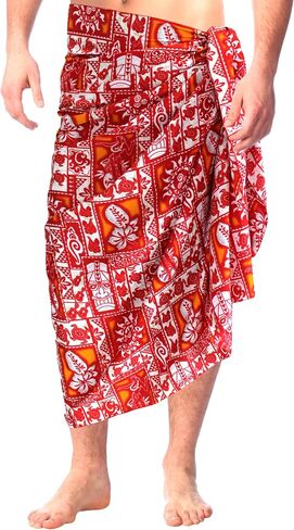 LA LEELA Men's Sarong Beach Cover Up Swim Wrap in Saudi Arabia