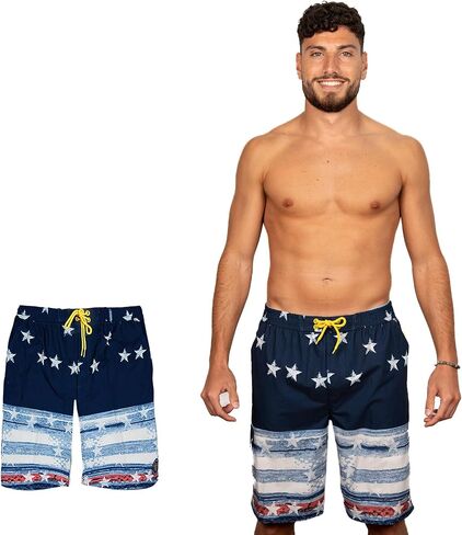 Banana Boat Mens UV Protection Four Way Stretch Volley Shorts Side Pocket | Swim Trunks | Quick Dry Shorts| Gym Shorts Men in Kuwait