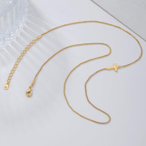 قلادة متقاطعة للنساء عبر قلادة قلادة صغيرة لطيفة قلادة جانبية طيبة تشيك توليفشيدي in Kuwait