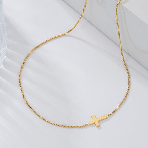 قلادة متقاطعة للنساء عبر قلادة قلادة صغيرة لطيفة قلادة جانبية طيبة تشيك توليفشيدي in Kuwait