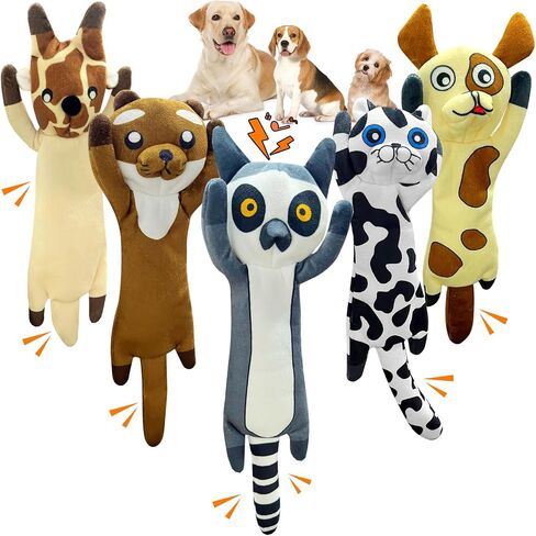 Christmas Large Interactive Dog Toys: Squeaky Plush Stuffed Dog Toys for Large Dogs - Big Chew Santa Dog Toys for Puppy Small Medium Large Breeds in Saudi Arabia