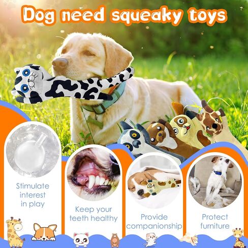 Christmas Large Interactive Dog Toys: Squeaky Plush Stuffed Dog Toys for Large Dogs - Big Chew Santa Dog Toys for Puppy Small Medium Large Breeds in Saudi Arabia