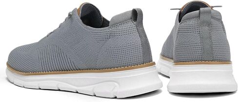 Men's Casual Dress Oxfords Shoes Breathable Knit Leisure Classic Business Fashion Sneakers Lightweight Comfortable Work Soft Sole Walking Shoes in Saudi Arabia