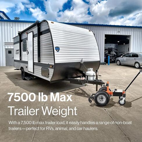 SuperHandy Electric Trailer Dolly – 24V 800W Heavy Duty Motor, 2" Ball Mount, Adjustable Thumb Throttle, Reverse/Drive Switch (3 Wheel, 2800 lb) in Kuwait