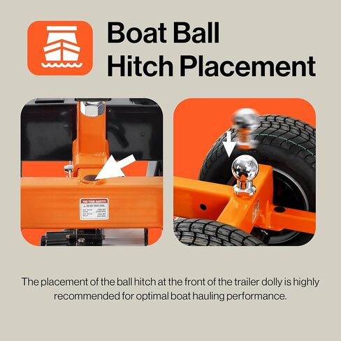 SuperHandy Electric Trailer Dolly – 24V 800W Heavy Duty Motor, 2" Ball Mount, Adjustable Thumb Throttle, Reverse/Drive Switch (3 Wheel, 2800 lb) in Kuwait