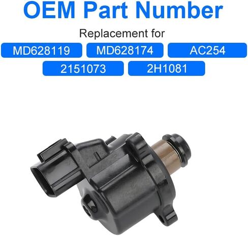 حقن الوقود صمام التحكم في الهواء الخمول IAC متوافق مع Chrysler Sebring Dodge Stratus Mitsubishi Eclipse Galant Lancer Montero Sport Outlander استبدال MD628119 MD628174 AC254 in Saudi Arabia