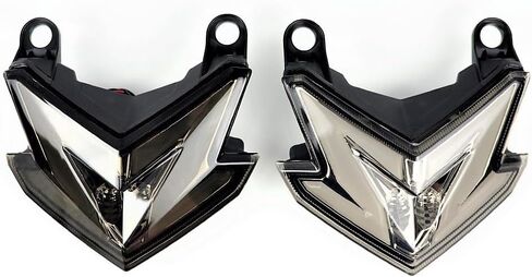 ZX-6R Motorcycle Tail Light, LED Turn Signal Blinker Integrated Compatible with Ninja ZX6R ZX 6R Z800 2013-2016 Z125 Pro 2017-2024 TailLight Turn Signal Brake Lamp (Dark Smoke) in Kuwait