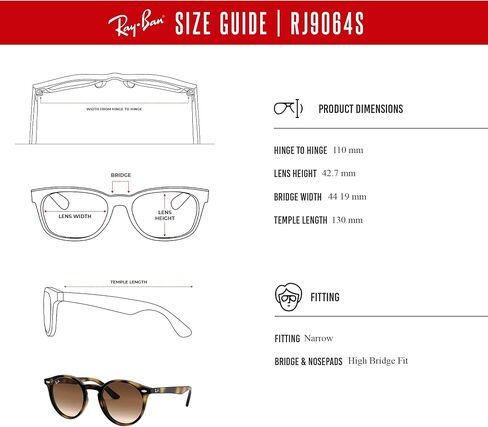 Ray-Ban Junior Kids 'RJ9064S Round Round Round for Men for Women + Bundle with Designer Iwear Eyewear Kit in Saudi Arabia
