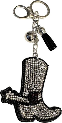 Popfizzy Rhinestone Keychains for Women and Girls, Bling Backpack Accessories, Sparkle Purse Charm, Bag Charm, Gift for Women in Saudi Arabia