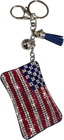 Popfizzy Rhinestone Keychains for Women and Girls, Bling Backpack Accessories, Sparkle Purse Charm, Bag Charm, Gift for Women in Saudi Arabia