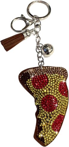 Popfizzy Rhinestone Keychains for Women and Girls, Bling Backpack Accessories, Sparkle Purse Charm, Bag Charm, Gift for Women in Saudi Arabia