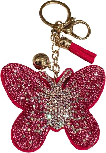 Popfizzy Rhinestone Keychains for Women and Girls, Bling Backpack Accessories, Sparkle Purse Charm, Bag Charm, Gift for Women in Saudi Arabia