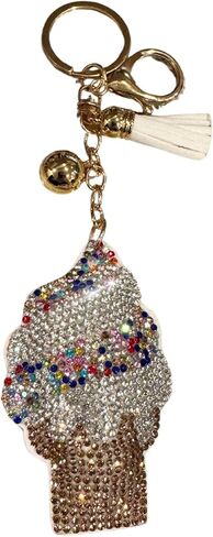 Popfizzy Rhinestone Keychains for Women and Girls, Bling Backpack Accessories, Sparkle Purse Charm, Bag Charm, Gift for Women in Saudi Arabia