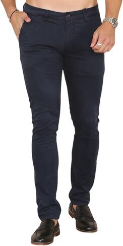 Soroor Skinny Fit Pant Pants Men - Mens Chinos Pants من أجل العمل ، سروال Khaki الأنيق الرجال | شينو من القطن الشنيع in Kuwait