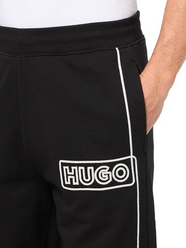 Hugo Men Outline Logo Logo Cotton Gogger Pants in Kuwait