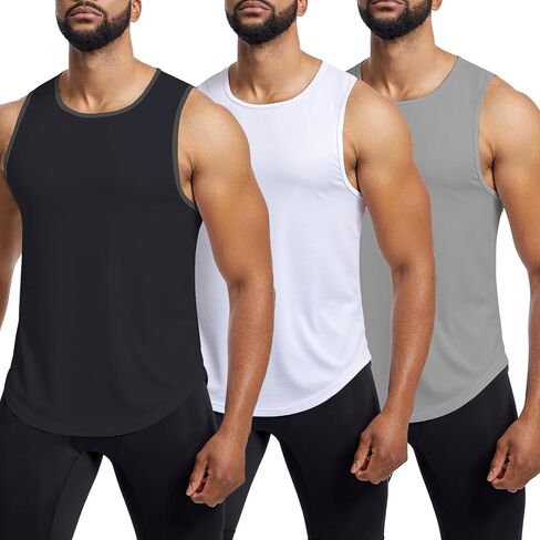 Mens Mesh Workout Tank Tops Muscle Sleeveless Fitness Tee Shirts Summer Dry Fit Gym Training T-Shirt Athletic Cloth in Saudi Arabia