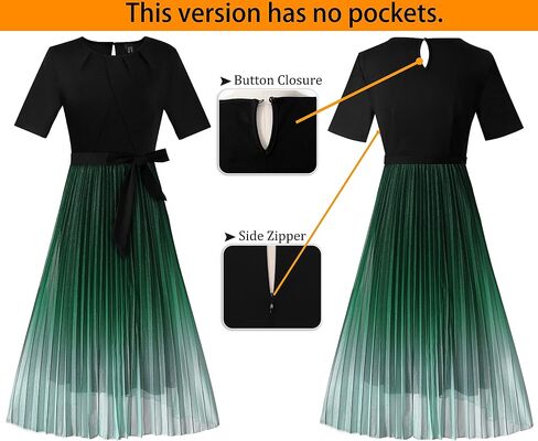VFSHOW WOMENS NELOANT PATCHOWANT BONTER BOSTRENT OFFICE Party Party Pressed A-Line Midi Dress in Kuwait