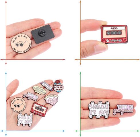 beyonday Creative Singer Enamel Pins with Velvet Bag, Lyrics Album Inspired Pins for Fans Concert Friendship Brooch Music Lapel Pins on Backpacks Clothes Jeans Hats Gifts for Enthusiasts Women Adults in Saudi Arabia