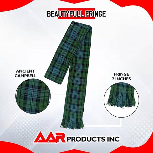 AAR Womens Tartan Clan Sashes Ladies Brooch Scottish Highland - 90 x 10.5 Inches in Saudi Arabia