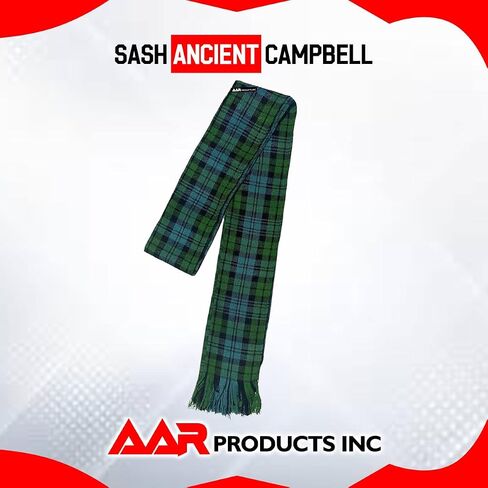 AAR Womens Tartan Clan Sashes Ladies Brooch Scottish Highland - 90 x 10.5 Inches in Saudi Arabia