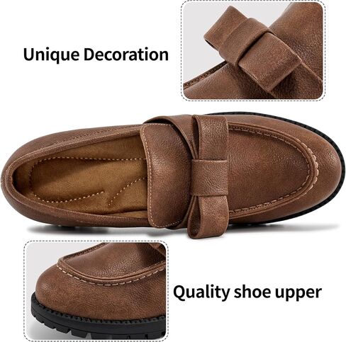 HARENCE Platform Loafers for Women Dressy: Casual Comfortable Slip On Chunky Loafer Walking Penny Work Business Office Shoes in Saudi Arabia