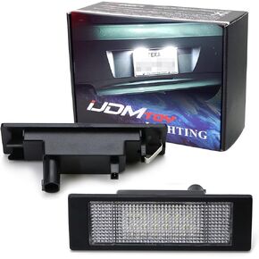 iJDMTOY OEM-Fit 3W Full LED License Plate Light Kit Compatible with BMW 1 6 Series Z4 X2 X4 i3, Powered by 18-SMD Xenon White LED & Can-Bus Error Free