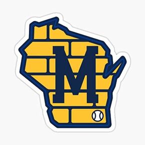Milwaukee Baseball - Alternate Brewers Wisconsin Sticker - Sticker Decal - Decorative Sticker - Scrapebooks, Cars, Windows, Laptops, Waterbottles