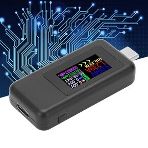 USB C Power Tester, DC4‑30V USB Voltage Meter for Computer for Smartphone for Portable Power Bank