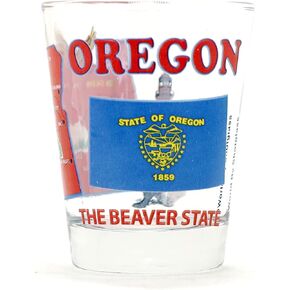 Oregon The Beaver State All-American Collection Shot Glass