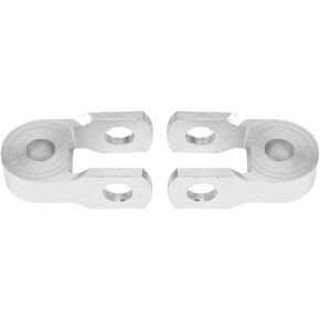 Motorcycle Shock Absorbers, 2pcs Universal Motorcycle Rear Shock Absorber Riser Height Extension Silver Motorcycle Parts (No Screw)
