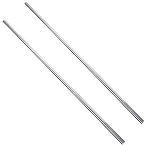 Wuchieal Portable Telescopic Silver Sticks for Belly Dance Isis Wings, 1 Pair (71CM, Silver)