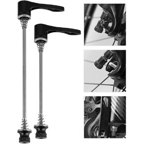 190Mm Quick Release Skewer 190Mm Fat Bike Wheel Aluminium Alloy 1 Pair Bicycle Quick Release Skewers Axle Skewer 157Mm 197Mm for MTB Road Bike Black