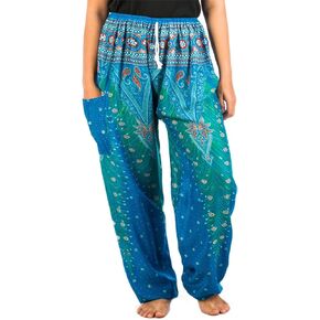 LOFBAZ Harem Pants for Women S-4XL Plus Drawstring Yoga Boho Palazzo PJ Clothing in Kuwait