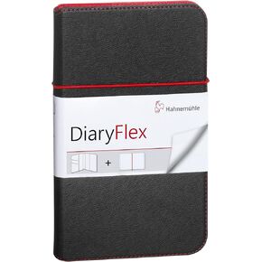 Hahnemuhle DiaryFlex Customisable Note & Sketch Book 100gsm 80 Sheets - 11.5 x 19cm (Blank) White