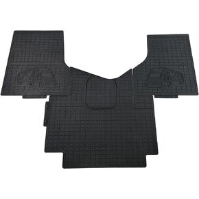 3 Piece Floor Mats MAT Liners Set Fit for Freightliner Cascadia New Generation 2018-2021, All Weather Protection, Black