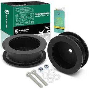 YHTAUTO 2.5 inch Front Leveling Strut Spacers w/Hardware Kit Compatible with Jeep WK XK Series, 2005-2010 Grand Cherokee, 2006-2010 Commander, Suspension Leveling Lift Kit Set of 2