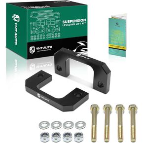 YHTAUTO 2.5 inch Front Leveling Lift Kit w/Hardware Kit for 2007-2019 Chevy Silverado 1500, Tahoe, Suburban 1500, Avalanche GMC Sierra 1500, Yukon XL1500, RWD/4WD, Set of 2 Strut Mount