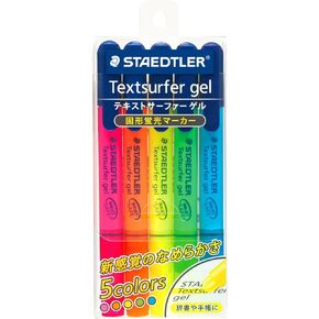 Staedtler Gel Highlighter Textsurfer Gel, 5 Color Set (264 PB5)