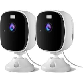 2K Security Cameras for Home Security 4Pack,4MP WiFi Indoor Security Camera with Color Night Vision, Motion Detection, Two-Way Audio, Cloud & SD Card Storage, Compatible with Alexa & Google Assistant