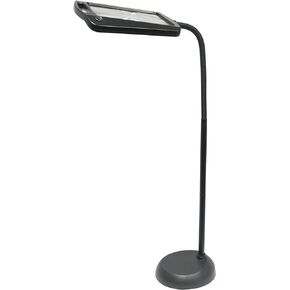 402039-55 Full Page 8 x 10 Inch Magnifier LED Illuminated Floor Lamp, Gold