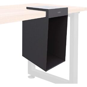 Vari Hanging Desk Cubby - Under Desk Organizers and Storage - File Holder for Office Desk - Computer Desk Accessories with Writable Marker Board Surface - Durable Powder-Coated Steel - 50 lb Capacity