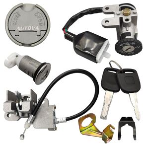 GY6 50cc Ignition Switch Key Gas Tank Cap Saddle Lock Set for Scooter Moped TaoTao Peace Roketa Jonway NST Tank