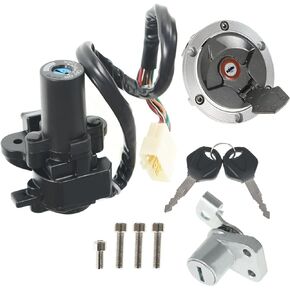 labwork Ignition Switch Lock Key Fuel Cap Replacement for Kawasaki Ninja 2008-2012 250R EX250J