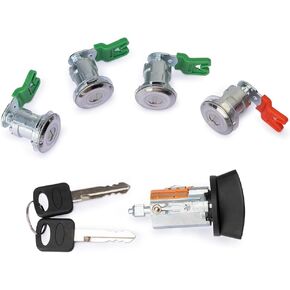 Ignition Switch Door Lock Cylinder with Keys Compatible with 1997-2018 Ford Econoline Van E-150 E-250 E-350 Van Replace# 703369, 597638, 707624, DL5886 (No Chip) in Kuwait