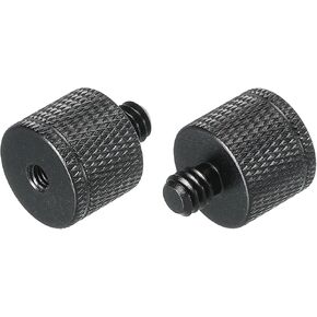 MECCANIXITY Mic Stand Adapter M5 Female to 1/4 Male Camera Screw Thread Adapter for Microphone Tripod Stand Black 2 Pack in Kuwait