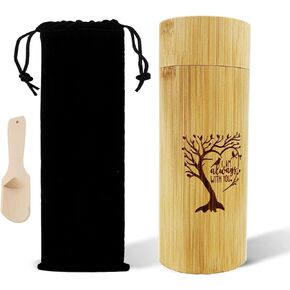 Medium Bamboo Scattering Urn Tube for Human Ashes,of Life Keepsake Urns for Human Ashes,for Adult Male Female Pet Dog Cat Ashe