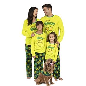 Dr. Seuss Grinch Christmas Pajamas With Matching Socks - Matching Family Adult Kids Pajama Sets
