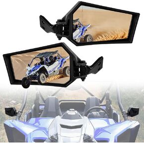 UTV Rearview Side Mirror for Yamaha YXZ 1000 19-24, Adjustable Foldable Side Mirrors Rear View Side Clear Mirror for Yamaha YXZ 1000R / SE/SS/SS SE 2019-2024 Accessories(2PCS)