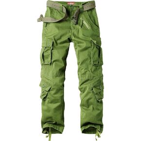 TRGPSG Women's Casual Combat Cargo Pants, Outdoor Camouflage Military Multi Pockets Work